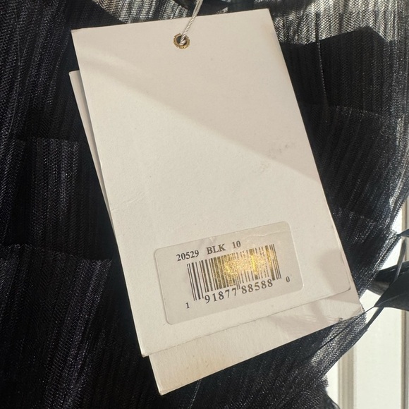 Mac Duggal Style 20529 NWT Strapless Ruffle Dress with Feather Embellishments - Picture 5 of 7